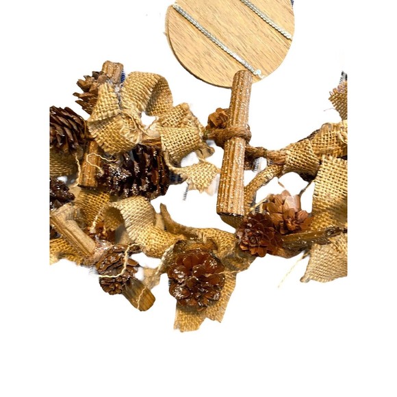 Rustic Primal Farmhouse Christmas Tree Ornaments Garland Cards Set 25 Piece - Picture 7 of 10